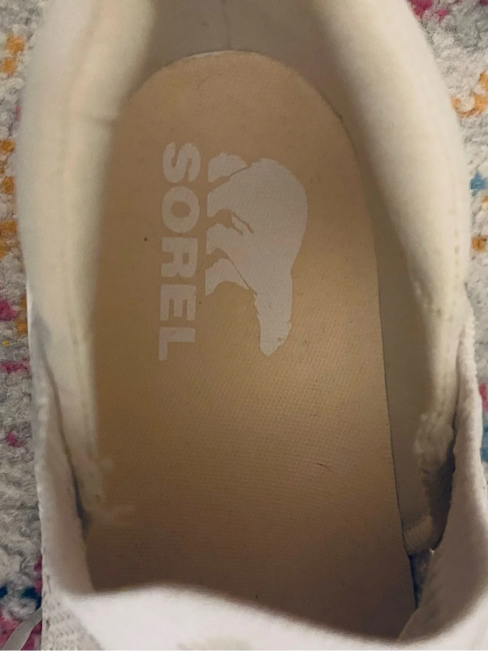 Sorel Women's Explorer Blitz Stride Lace Sneakers Shoes White Mesh Size 8.5